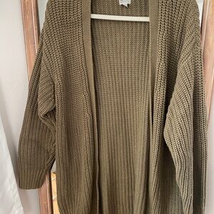 Rhythm Olive Knit Women's Cardigan